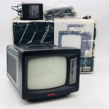 Vintage Goodmans Quadro 9001 5" Screen Black & White TV & MW/FM Radio