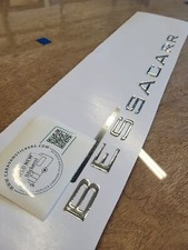 Bessacarr Chrome Resin Motorhome Roof Name sticker- SINGLE