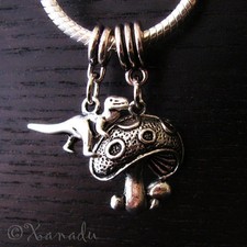 Dinosaur And Mushroom Journey to The Center of The Earth Themed European Charms