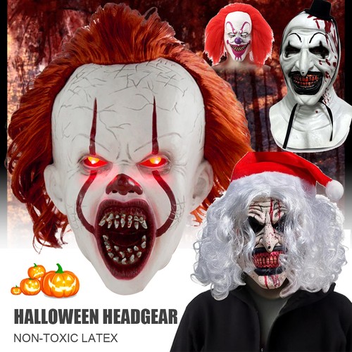 Pennywise clown mask deluxe - pennywise, it