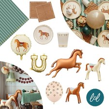 Horse Pony Party Supplies and Decor | Perfect for Cowboy Rodeo or Farm Birthday