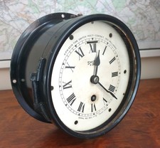 Rare WW2 Royal Navy Convoy Zig Zag Clock by Smiths, 1944, Working Timepiece