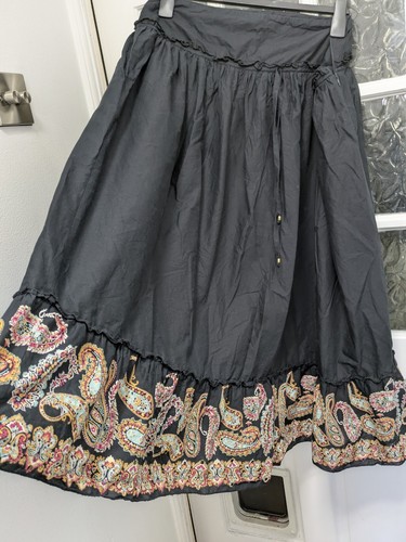 Black gypsy skirt size - black,