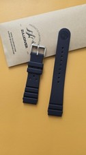 New 22mm ZULUDIVER 284 Bonetto Cinturini Rubber Watch Strap Navy Blue