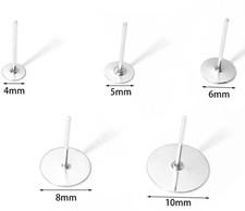 50PCS White Silver Colour