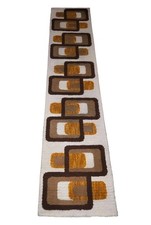 Mid-century Runner Rug brown