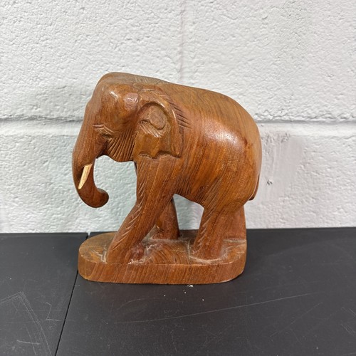 Hand carved wooden elephant - hand,