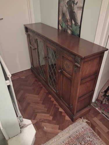 Large vintage glass fronted - large,