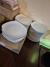 Job Lot Sqaure Main Course Plates. Churchill, Porcelite 29cm Restaurant Crockery