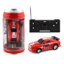 Micro Racing Car Coke Can Car Mini Speed RC Radio Remote Control Xmas Kid Toy