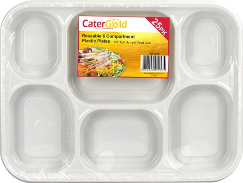 Plastic plate compartment - plate, 6