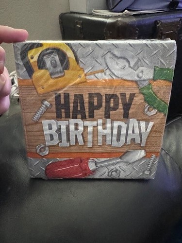 Handyman happy birthday 16ct - handyman,
