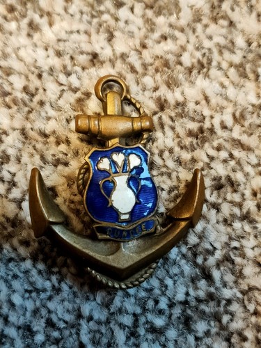 Royal navy brooch anchor and - royal,