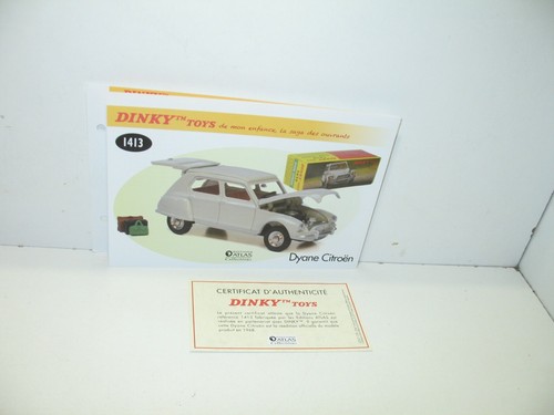 Card cert dinky toys - dinky,