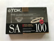 1x TDK Cassette SA 100 High