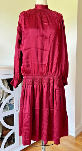 Antique 1920s silk drop waist - drop,