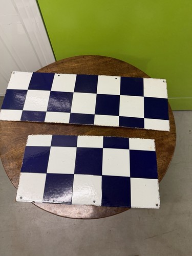Blue and white checked - 2,
