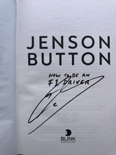 Jenson Button Hand Signed How