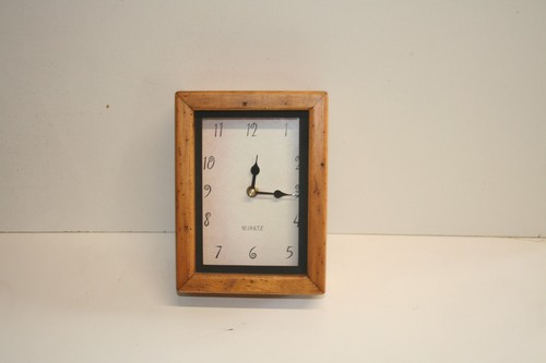 Quartz clock wooden frame - clock,