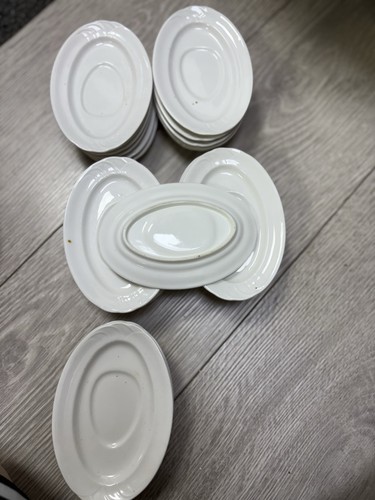 26x white oval serving - oval,