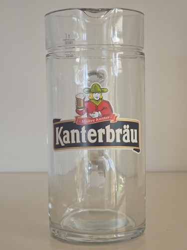 Kanterbrau litre beer jug - litre,