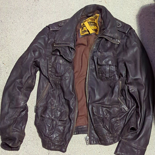 Superdry men brown leather - brown,