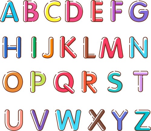Alphabet abc peel - alphabet, &