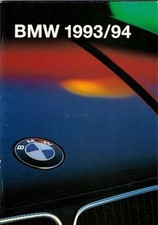 BMW Range 1993-94 UK Market Sales Brochure 3 5 7 8 Series M3 M5