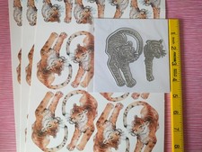 Tattered Lace Balanced Tiger 3d Decoupage Die Set + Prints - Free PDF at TL