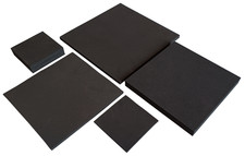 BLACK NEOPRENE PLAIN SPONGE/FOAM RUBBER SHEET X 1.5MM - 25MM THICK VARIOUS SIZES