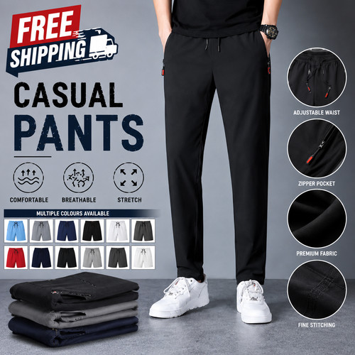 Men elastic waist joggers - elastic,