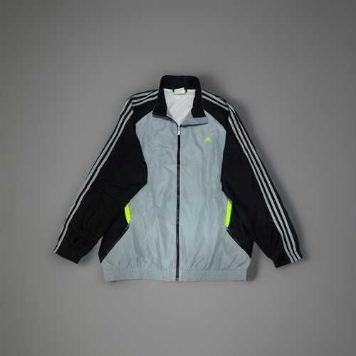 Retro adidas grey black green - retro, grey/black/green