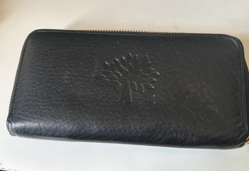 Mulberry black leather - leather, zip