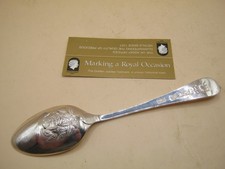 Vintage Mappin Webb Picture Back Collector Spoon Sterling Silver Golden Jubilee
