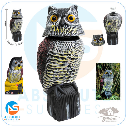 Helens decoy owl rotating - st,