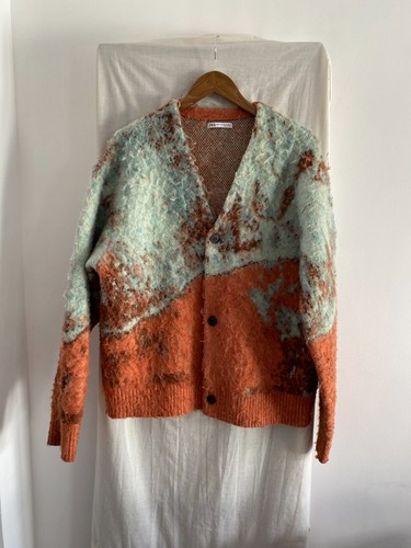 Zara orange brushed texture - brushed,