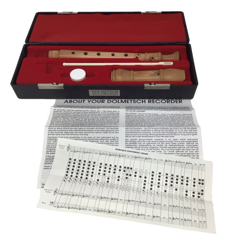 Dolmetsch wooden recorder - wooden,