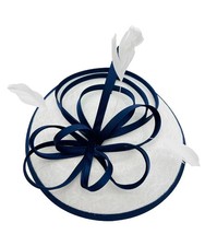 Large Flower Hair Hat  Feather