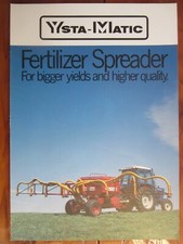 YSTA-MATIC 212 & 512 Fertilizer Spreader Fertilizer Distributor brochure/leaflet