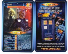 Doctor Who RARE Davros TOP TRUMPS Card Earls Court Exhibition NEW