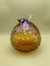 Large VINTAGE Murano Amber