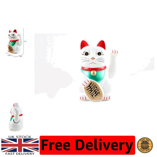 Charming white waving - 5", lucky
