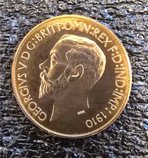 1910 King George V Retro Pattern Bronze  "Hibernia" coin Excellent condition 