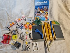 Playmobil construction bundle with figures, tools and wheel barrow. Job lot.