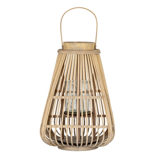Large peardrop wicker candle - large,