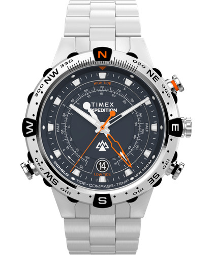 Timex silver mens analogue - timex,