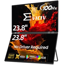 23.8" 100Hz Dual Screen Dual Monitor 1920* 1080 Extendrer Display For Mac Pro PC