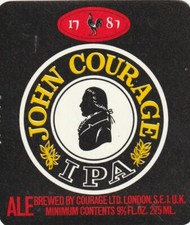 BEER BOTTLE LABEL - COURAGE