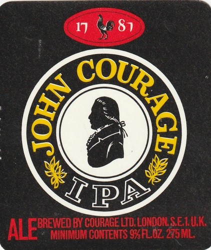 Beer bottle label courage - label,