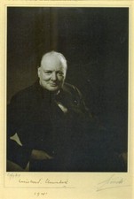 WINSTON CHURCHILL Signed